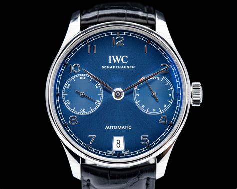 iwc portugieser blue|iwc portugieser 7 day.